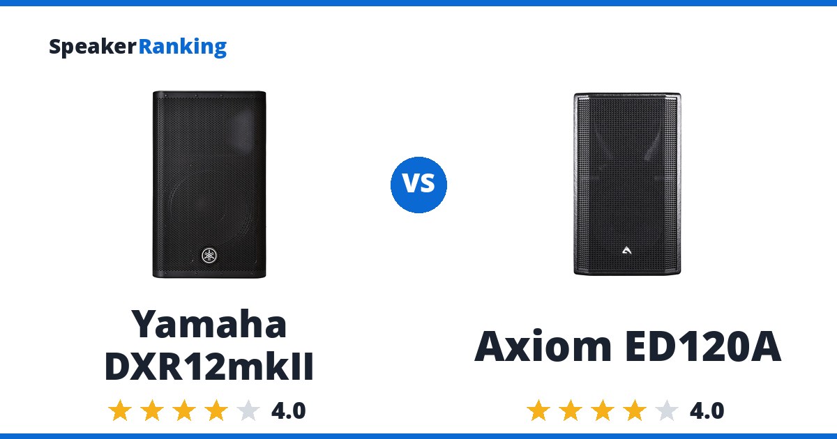 Yamaha DXR12mkII vs Axiom ED120A