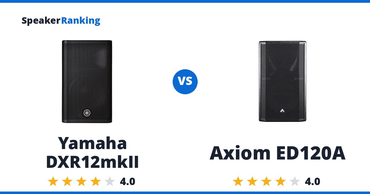 Yamaha DXR12mkII vs Axiom ED120A