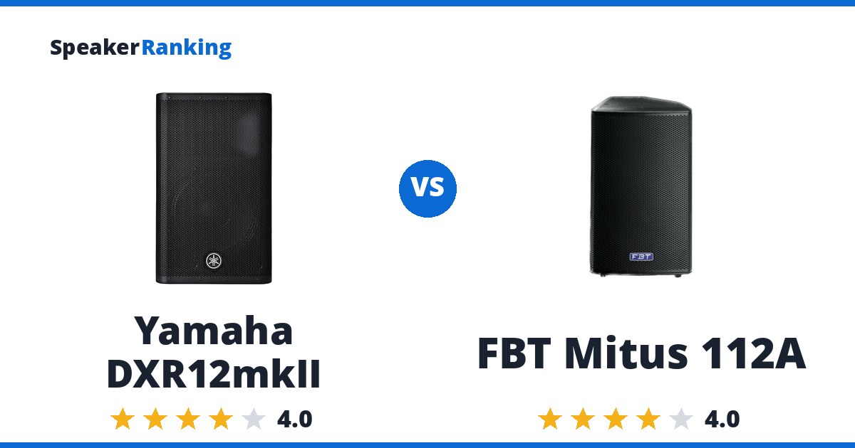 Yamaha DXR12mkII vs FBT Mitus 112A