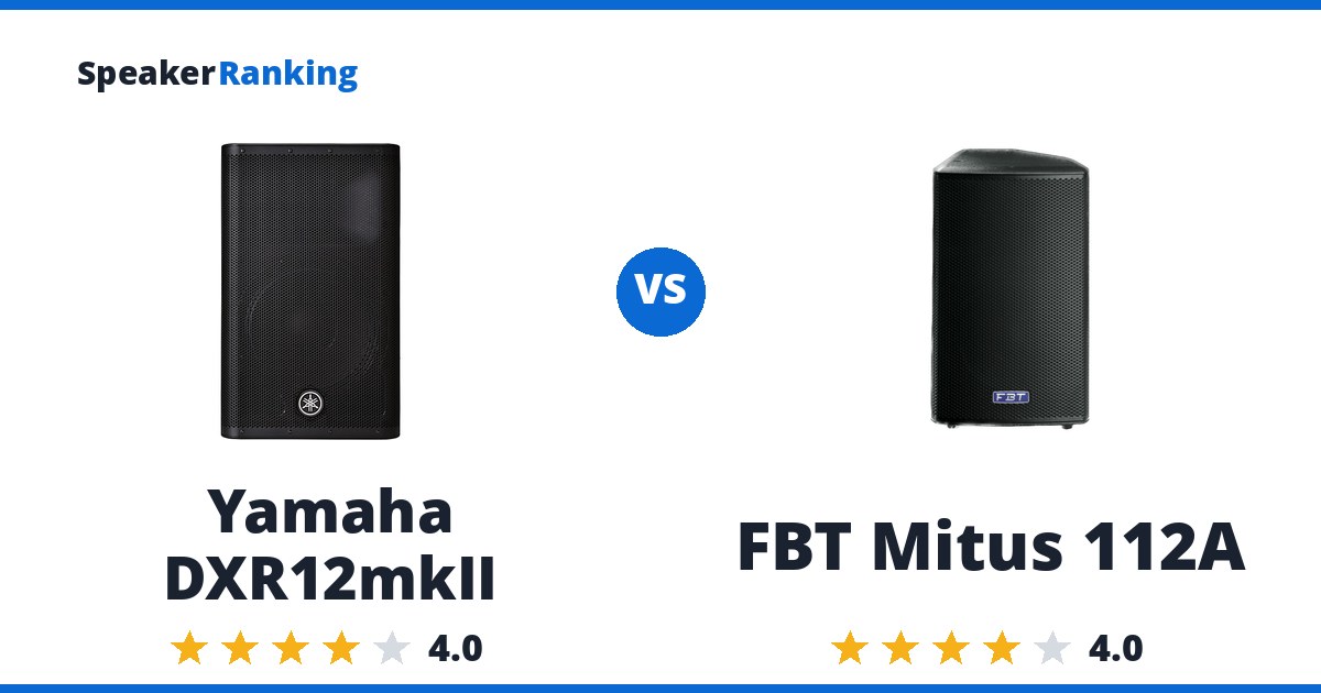 Yamaha DXR12mkII vs FBT Mitus 112A