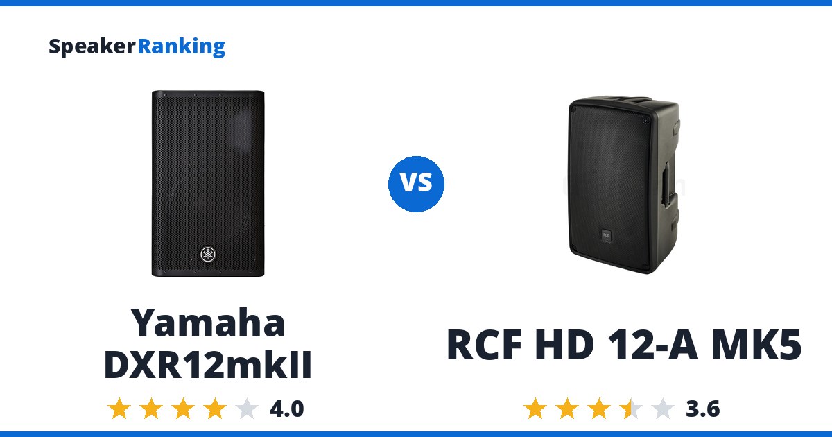 Yamaha DXR12mkII vs RCF HD 12-A MK5