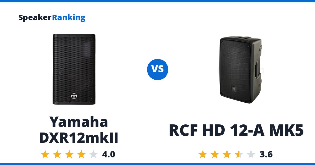 Yamaha DXR12mkII vs RCF HD 12-A MK5