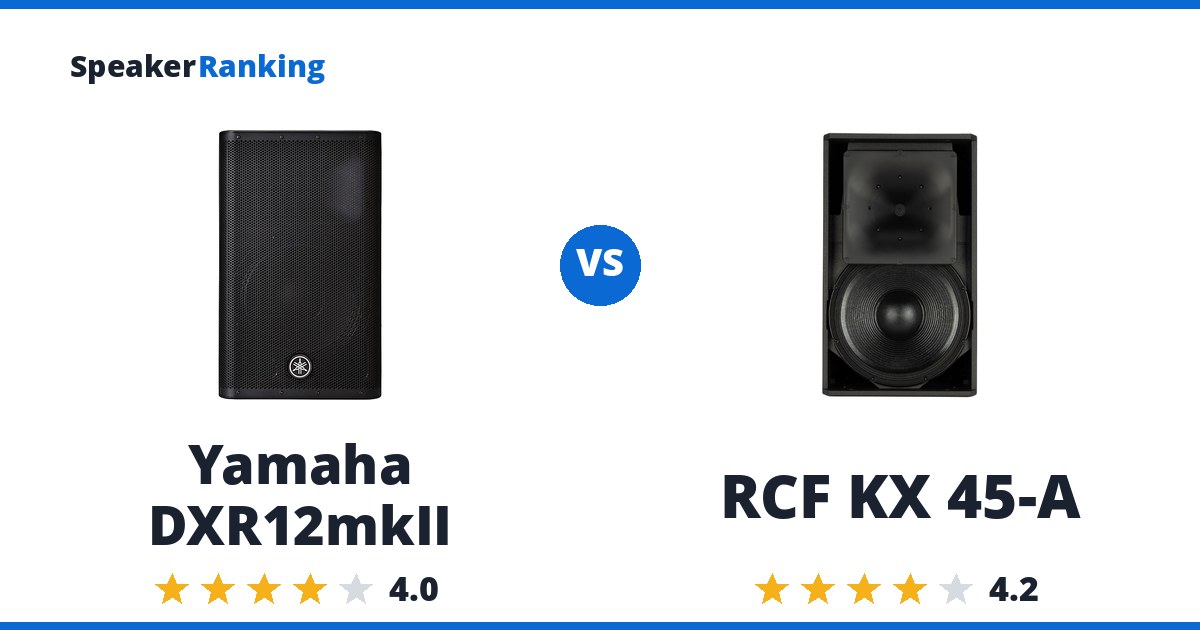 Yamaha DXR12mkII vs RCF KX 45-A