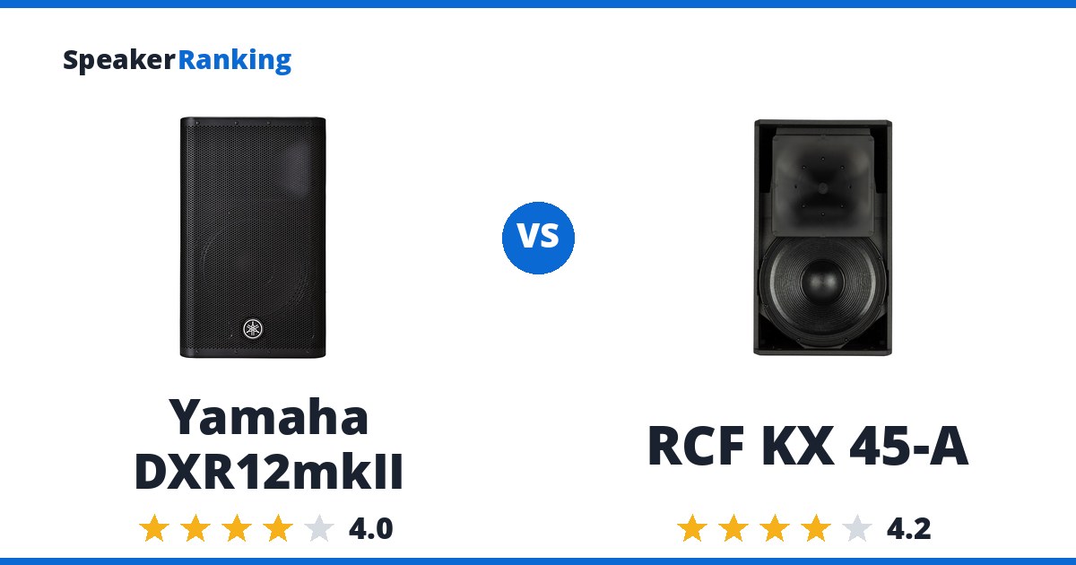 Yamaha DXR12mkII vs RCF KX 45-A