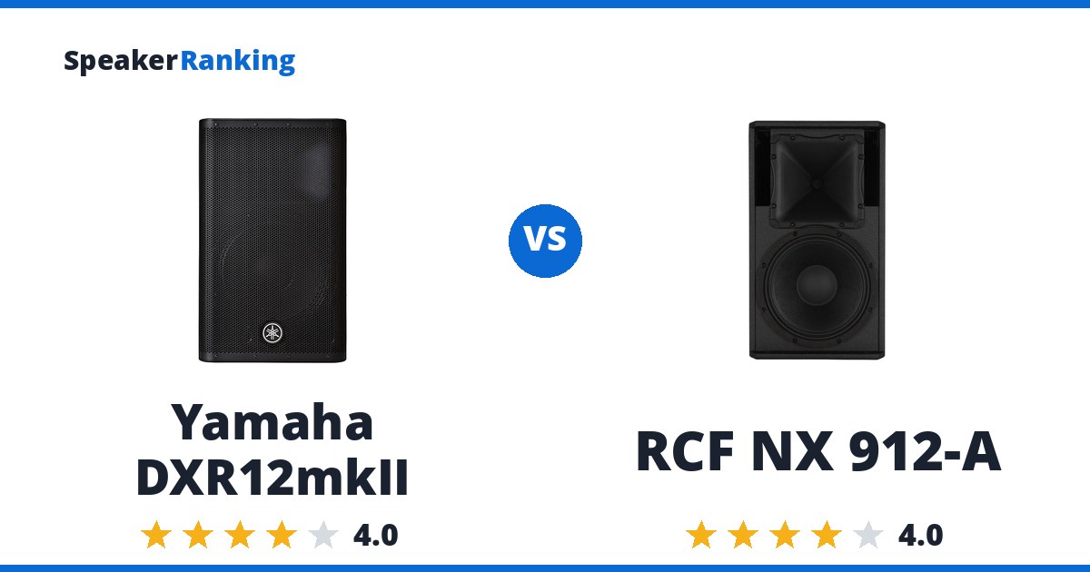 Yamaha DXR12mkII vs RCF NX 912-A