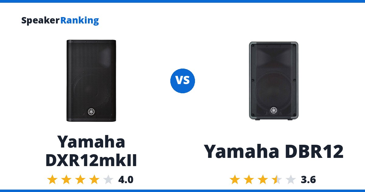 Yamaha DXR12mkII vs Yamaha DBR12