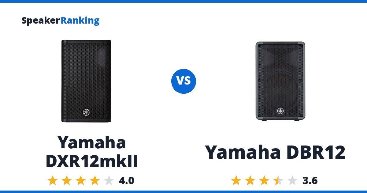 Yamaha DXR12mkII vs Yamaha DBR12