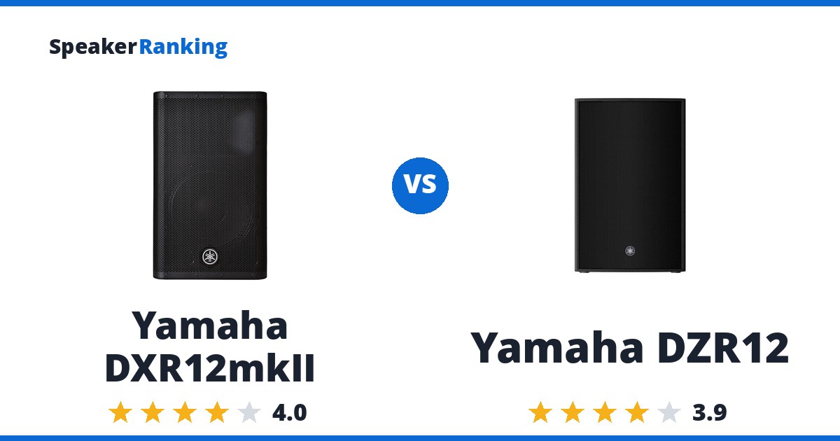 Yamaha DXR12mkII vs Yamaha DZR12