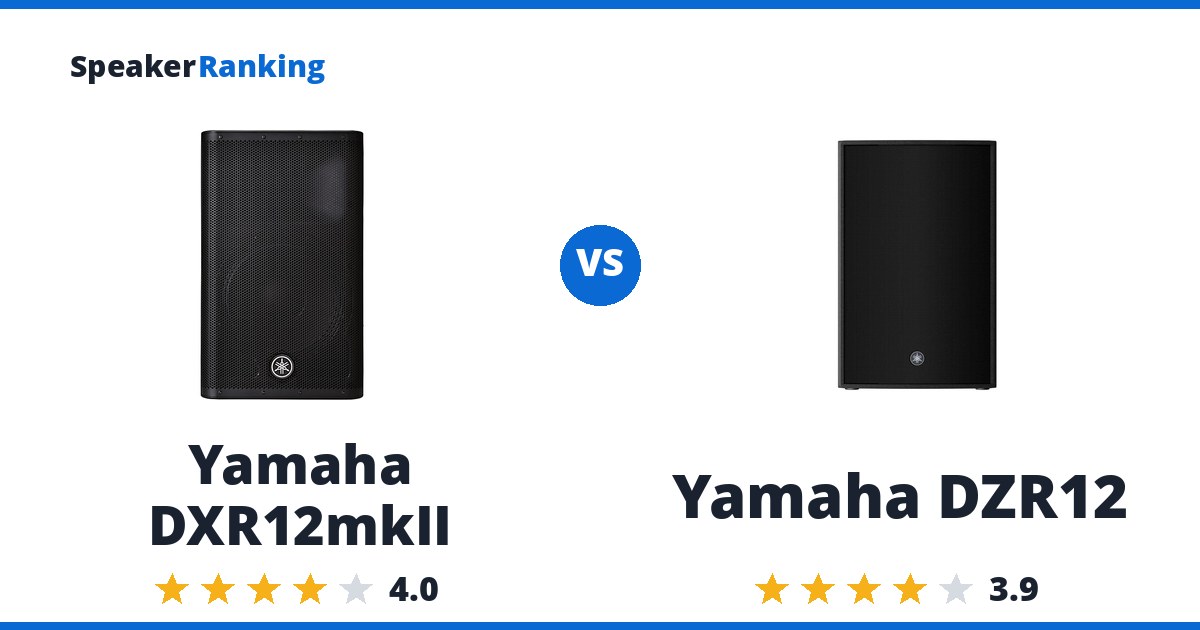 Yamaha DXR12mkII vs Yamaha DZR12