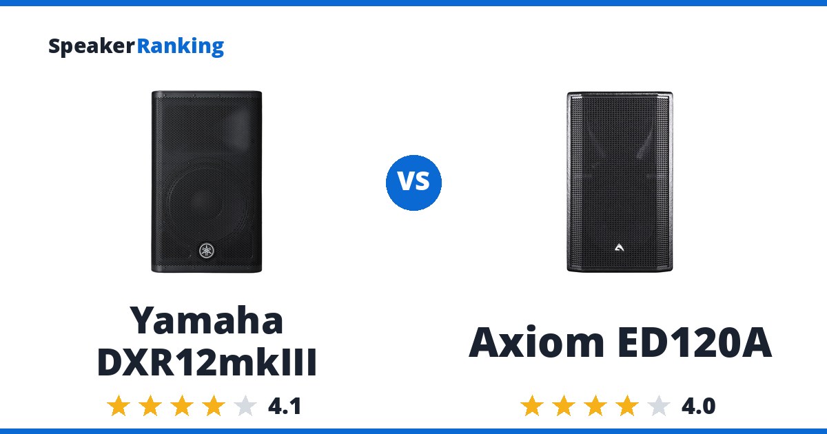 Yamaha DXR12mkIII vs Axiom ED120A