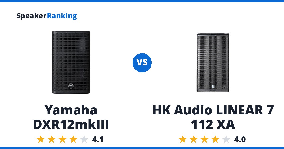 Yamaha DXR12mkIII vs HK Audio LINEAR 7 112 XA