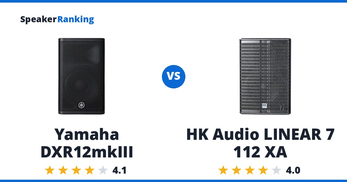 Yamaha DXR12mkIII vs HK Audio LINEAR 7 112 XA