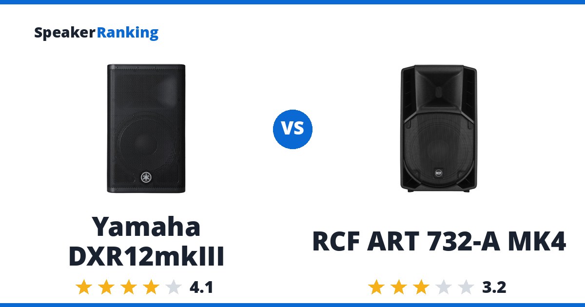 Yamaha DXR12mkIII vs RCF ART 732-A MK4