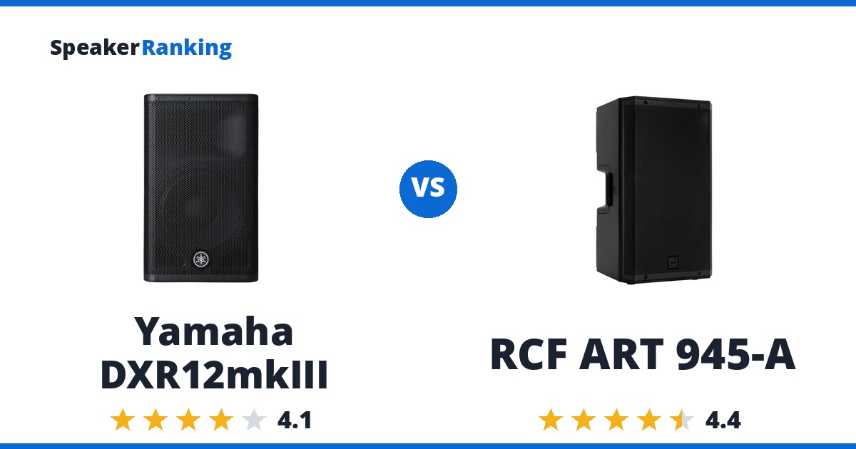 Yamaha DXR12mkIII vs RCF ART 945-A