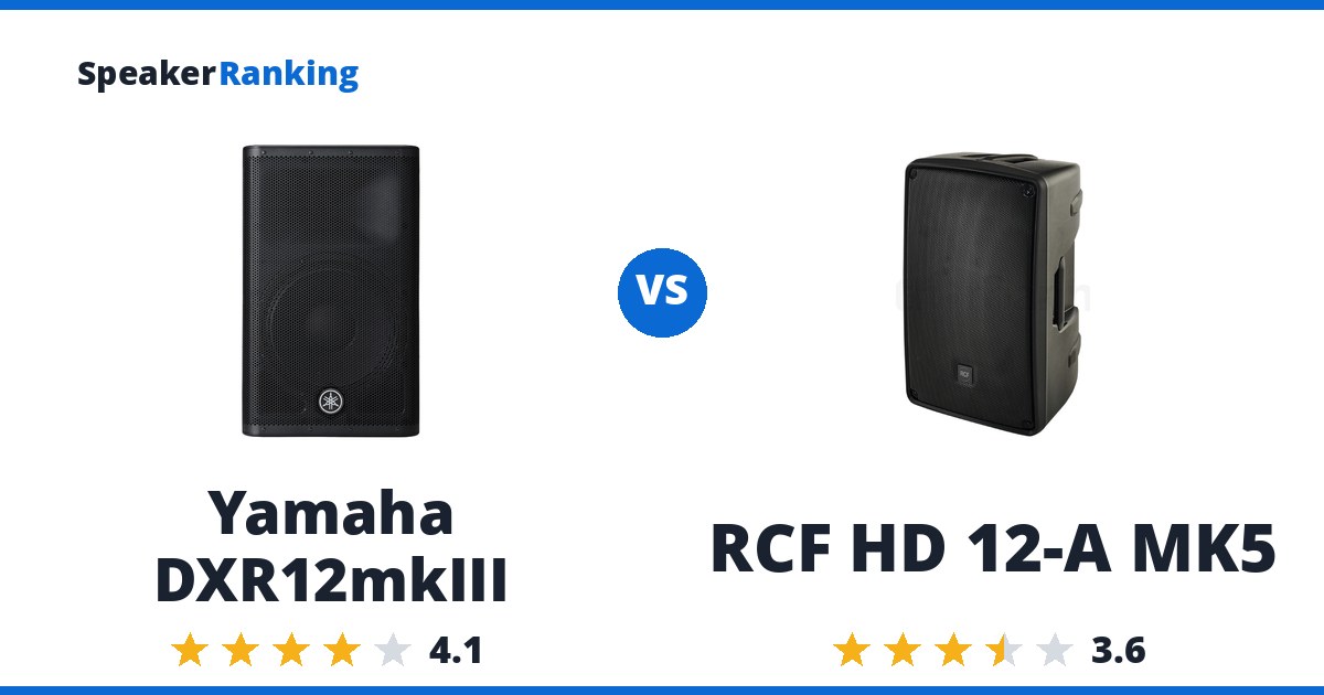 Yamaha DXR12mkIII vs RCF HD 12-A MK5