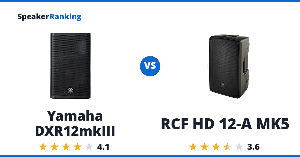 Yamaha DXR12mkIII vs RCF HD 12-A MK5
