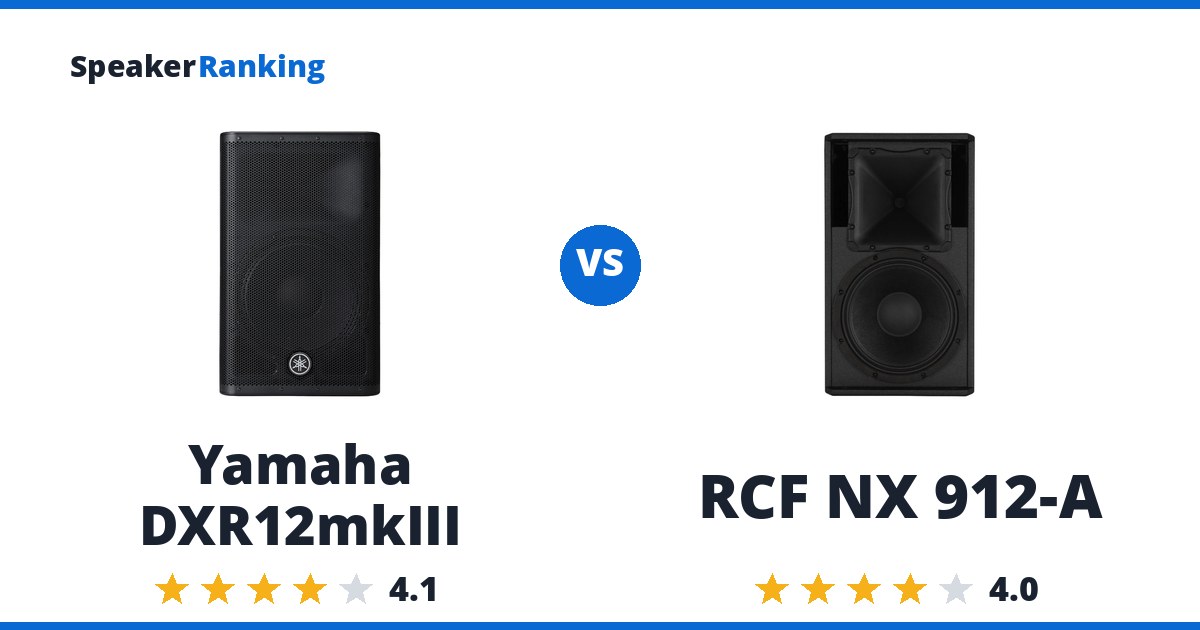 Yamaha DXR12mkIII vs RCF NX 912-A