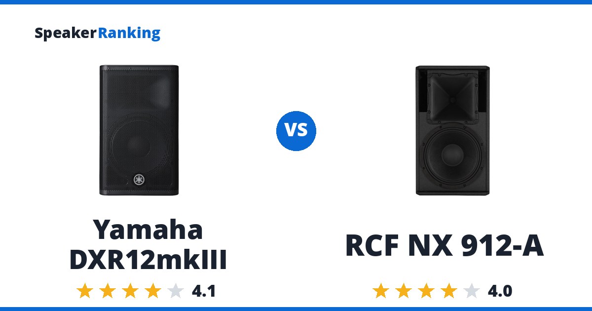 Yamaha DXR12mkIII vs RCF NX 912-A