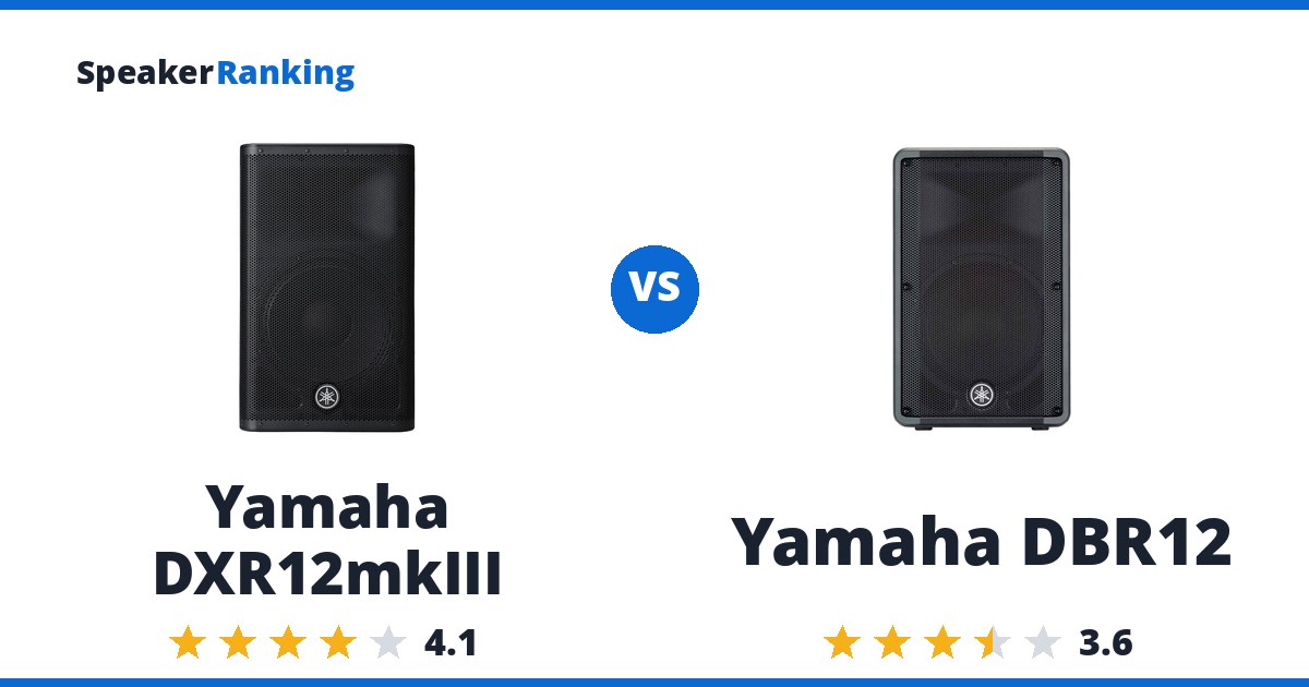 Yamaha DXR12mkIII vs Yamaha DBR12