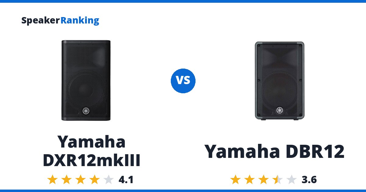 Yamaha DXR12mkIII vs Yamaha DBR12
