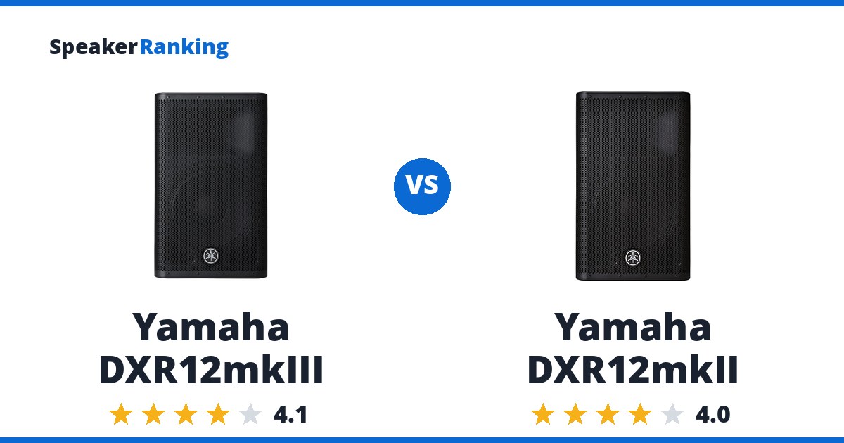 Yamaha DXR12mkIII vs Yamaha DXR12mkII