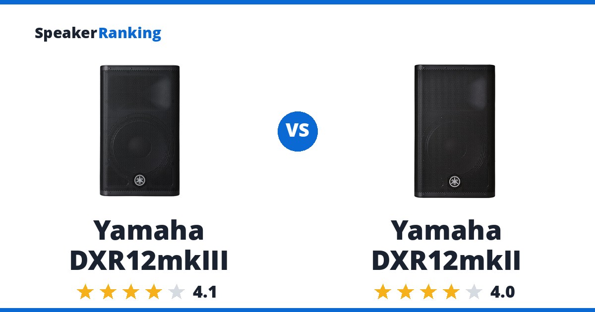 Yamaha DXR12mkIII vs Yamaha DXR12mkII