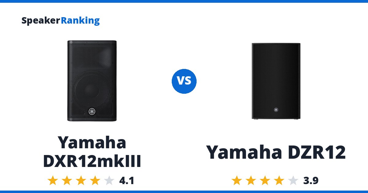 Yamaha DXR12mkIII vs Yamaha DZR12