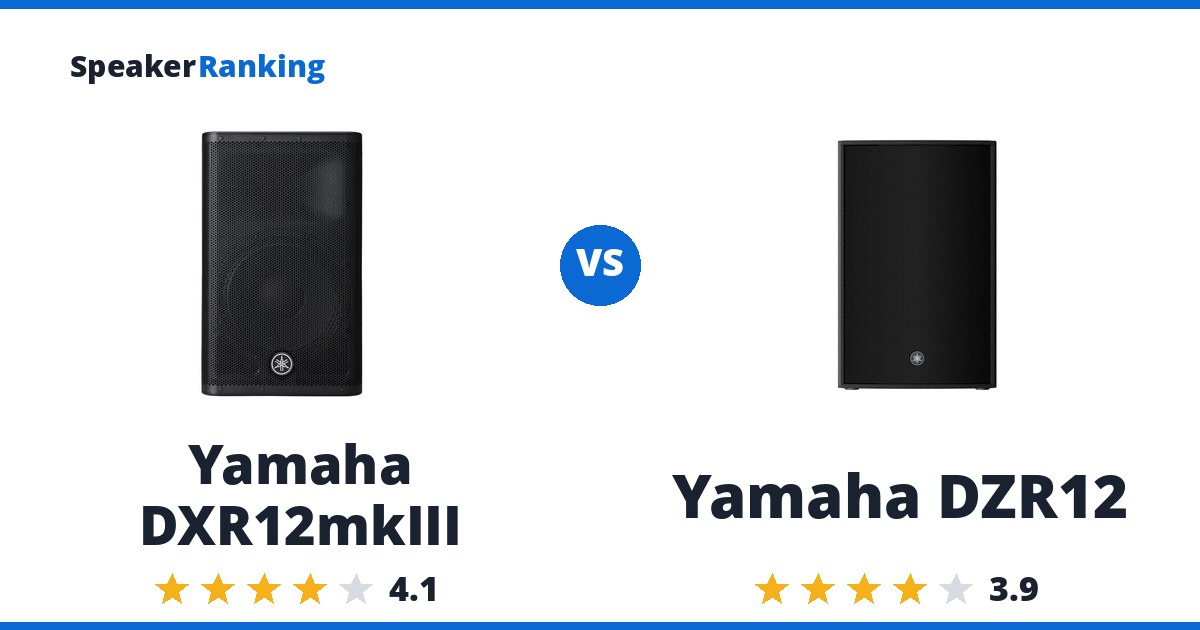 Yamaha DXR12mkIII vs Yamaha DZR12