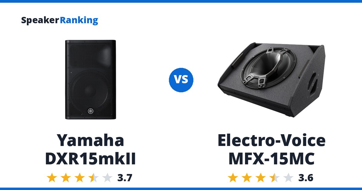 Yamaha DXR15mkII vs Electro-Voice MFX-15MC