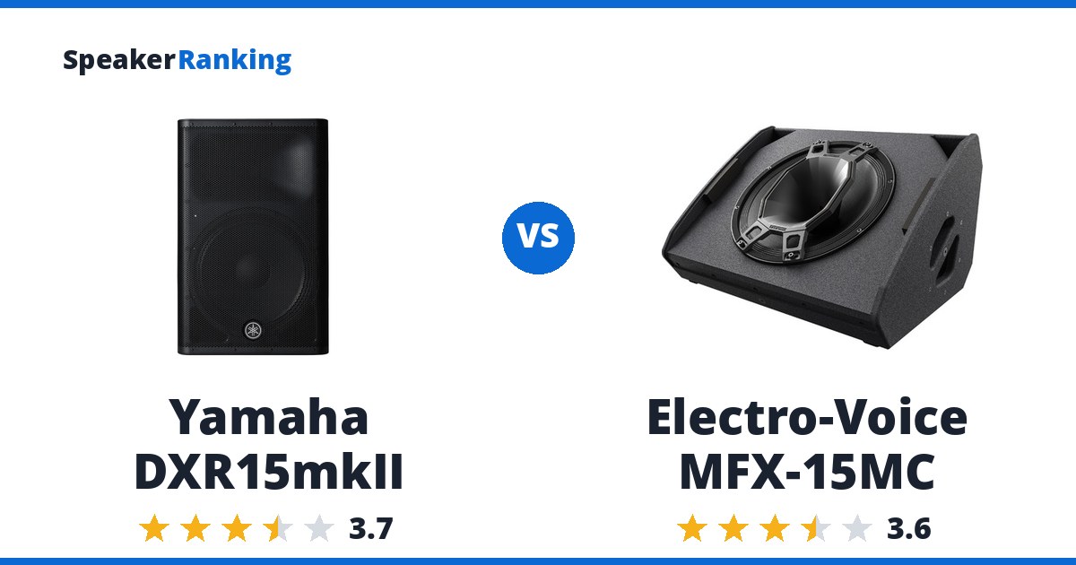 Yamaha DXR15mkII vs Electro-Voice MFX-15MC