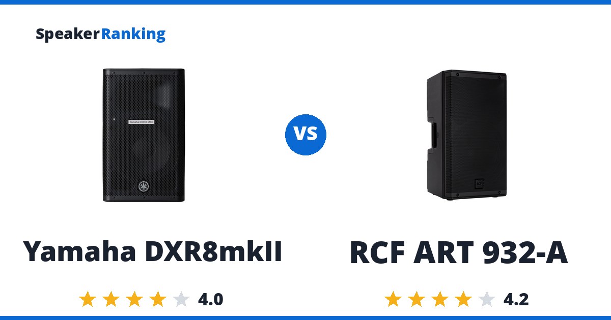 Yamaha DXR8mkII vs RCF ART 932-A