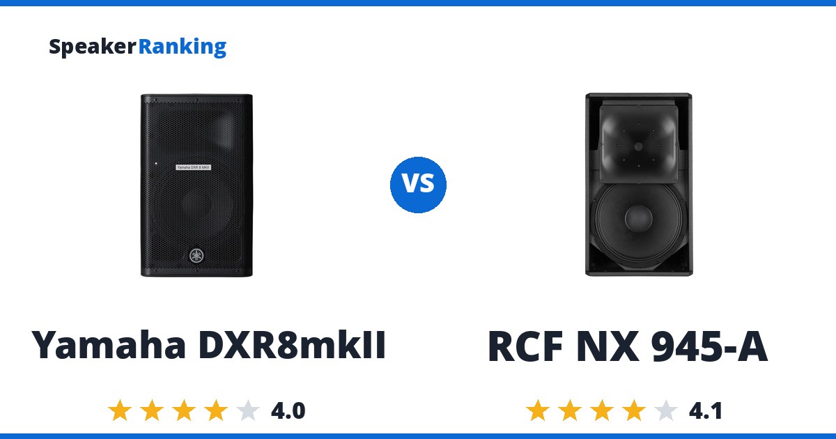 Yamaha DXR8mkII vs RCF NX 945-A