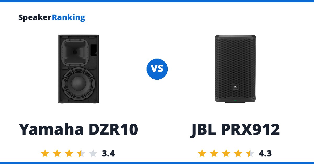 Yamaha DZR10 vs JBL PRX912