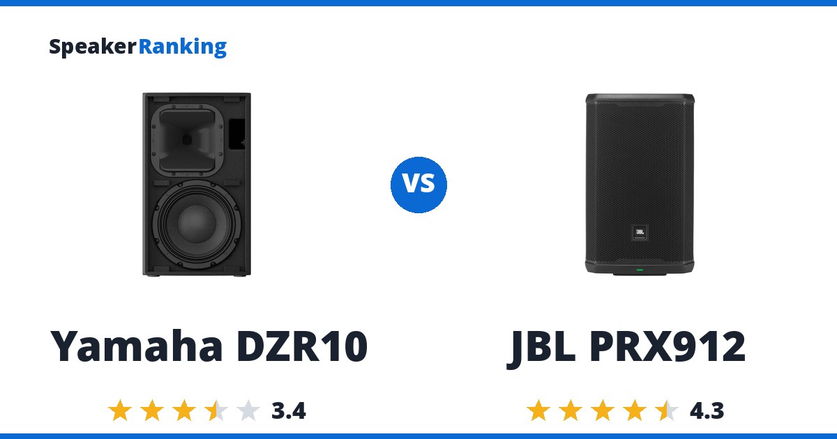 Yamaha DZR10 vs JBL PRX912