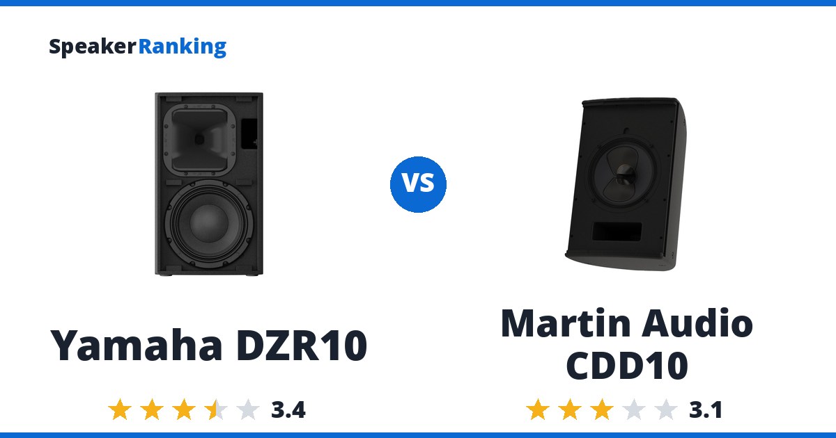 Yamaha DZR10 vs Martin Audio CDD10