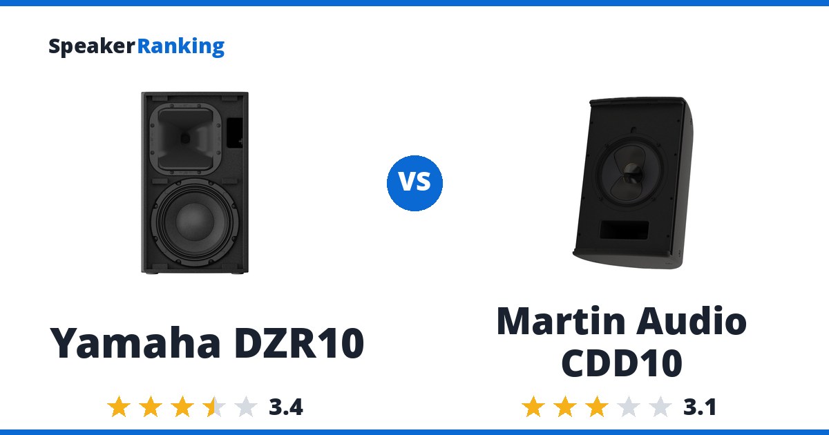 Yamaha DZR10 vs Martin Audio CDD10