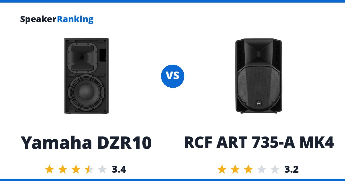 Yamaha DZR10 vs RCF ART 735-A MK4