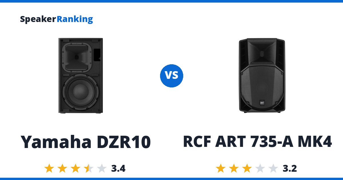 Yamaha DZR10 vs RCF ART 735-A MK4