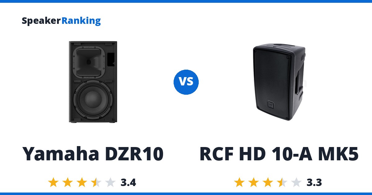 Yamaha DZR10 vs RCF HD 10-A MK5