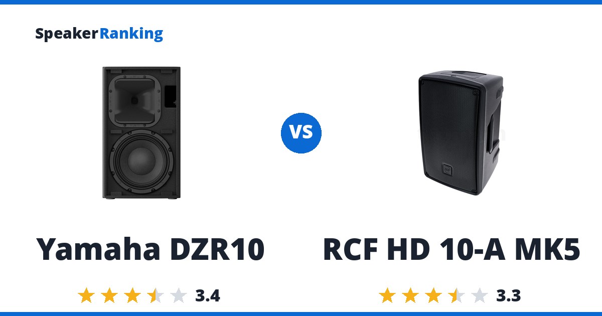 Yamaha DZR10 vs RCF HD 10-A MK5