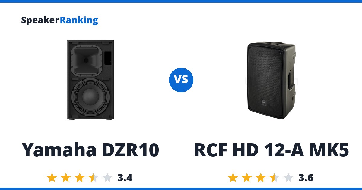 Yamaha DZR10 vs RCF HD 12-A MK5