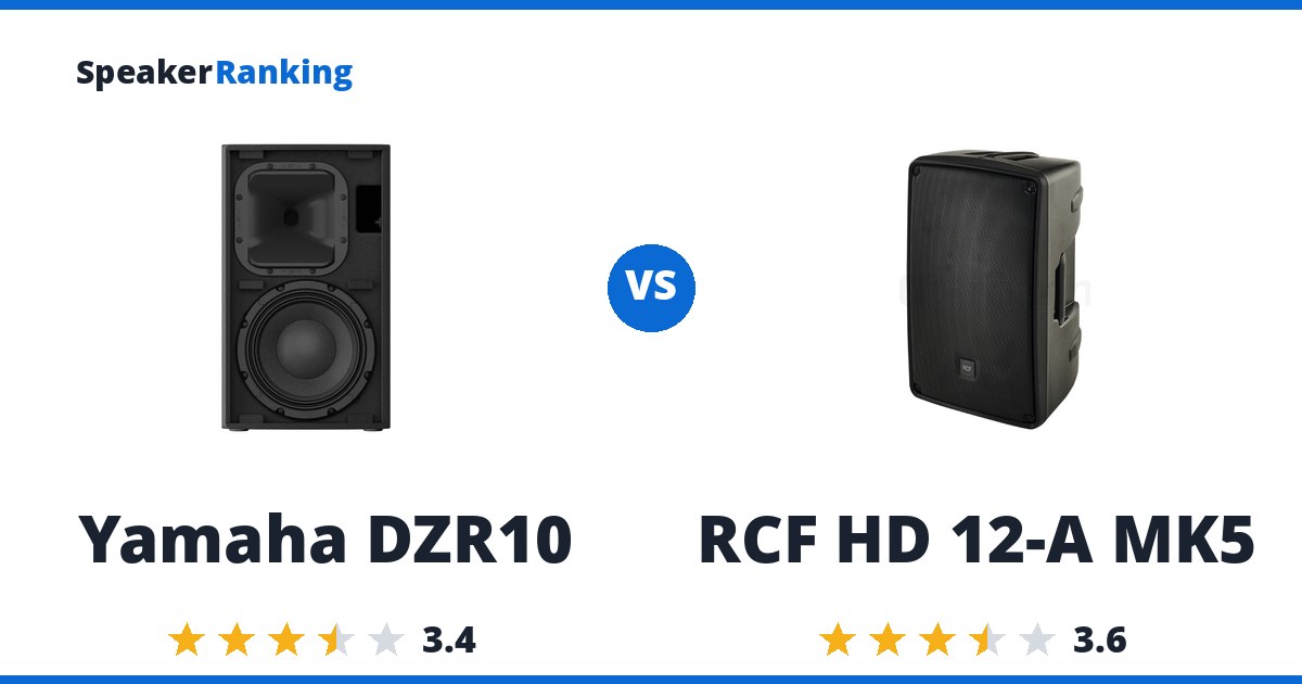 Yamaha DZR10 vs RCF HD 12-A MK5