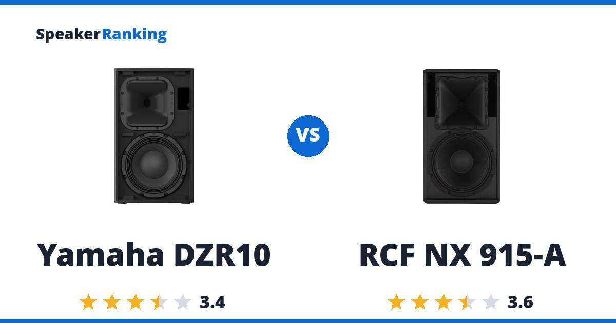 Yamaha DZR10 vs RCF NX 915-A