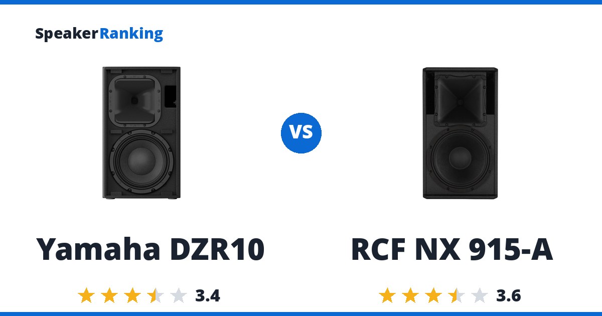 Yamaha DZR10 vs RCF NX 915-A