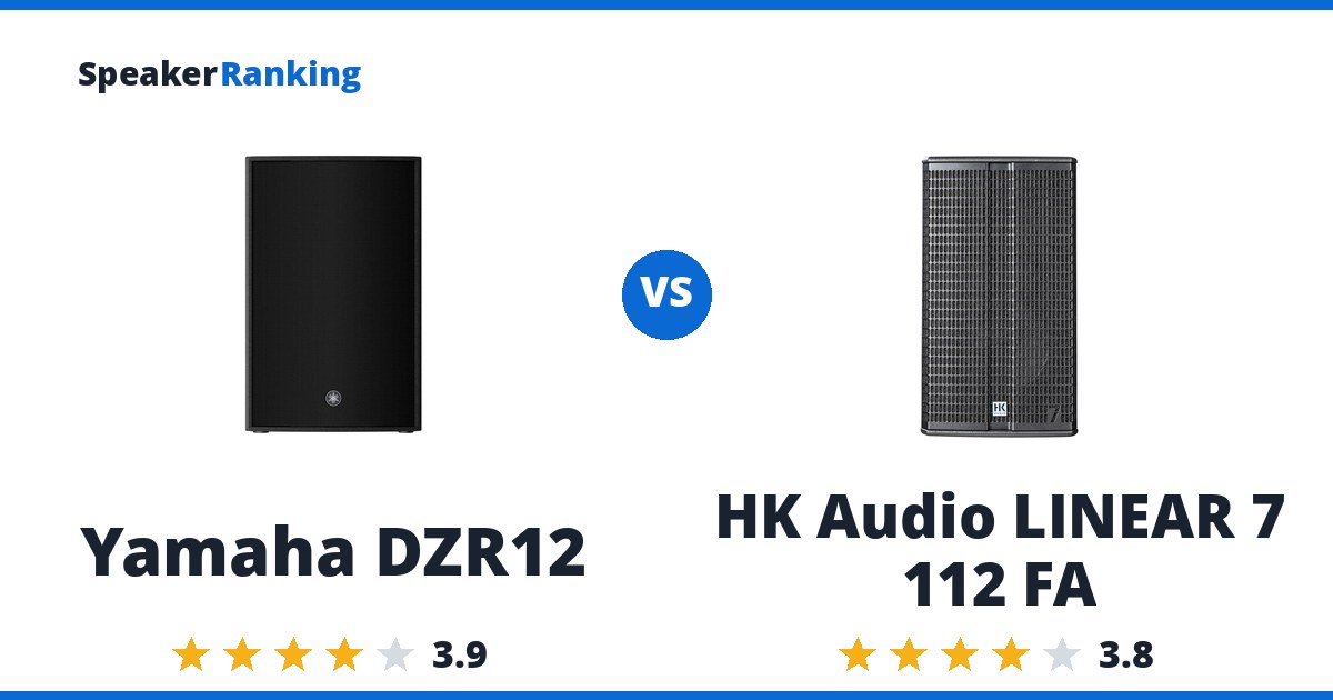 Yamaha DZR12 vs HK Audio LINEAR 7 112 FA