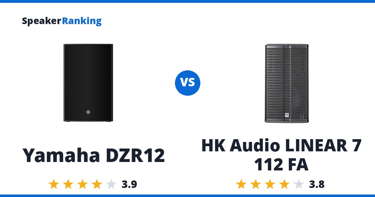 Yamaha DZR12 vs HK Audio LINEAR 7 112 FA