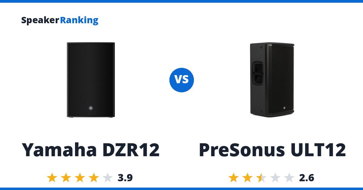 Yamaha DZR12 vs PreSonus ULT12