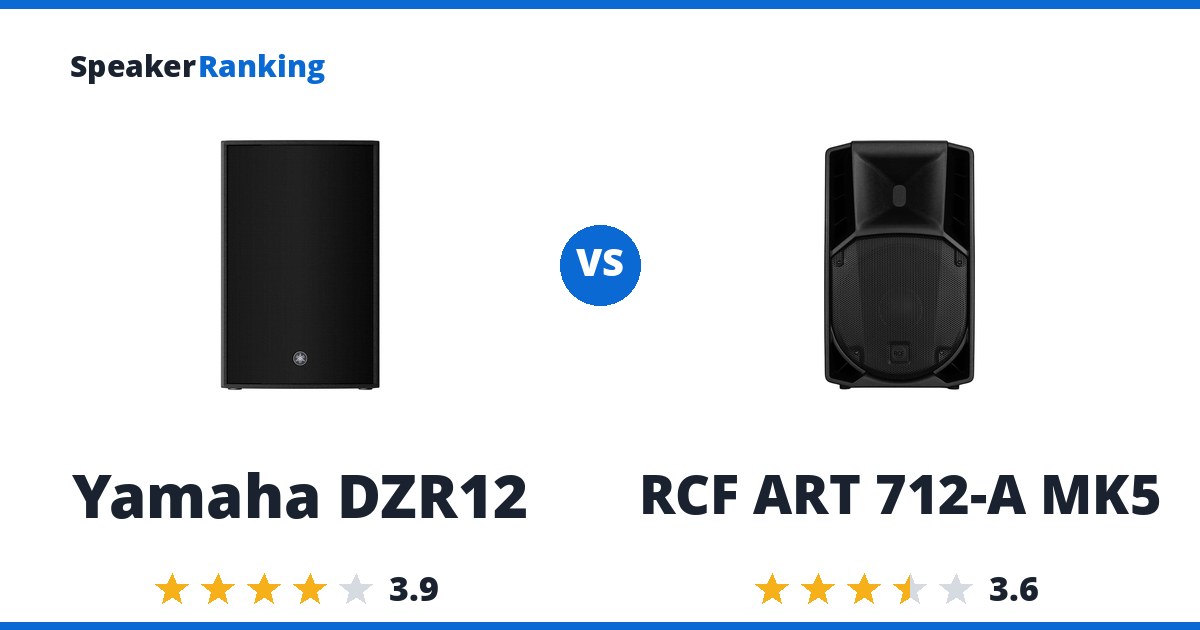 Yamaha DZR12 vs RCF ART 712-A MK5