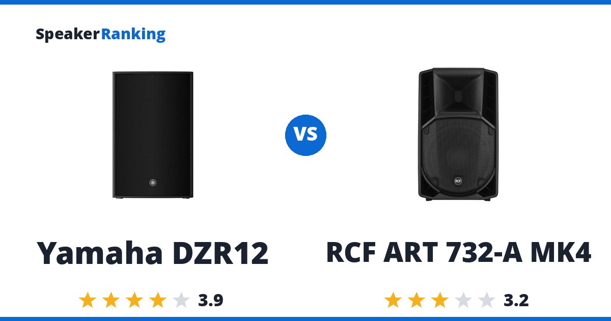 Yamaha DZR12 vs RCF ART 732-A MK4