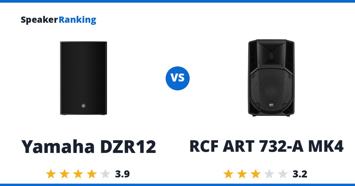 Yamaha DZR12 vs RCF ART 732-A MK4